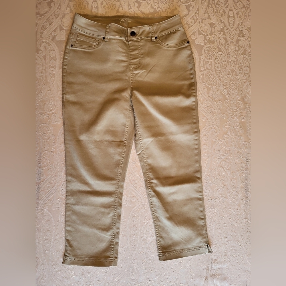 Up! Women's Skinny Cropped Pants in Tan, Size 10, NWOT